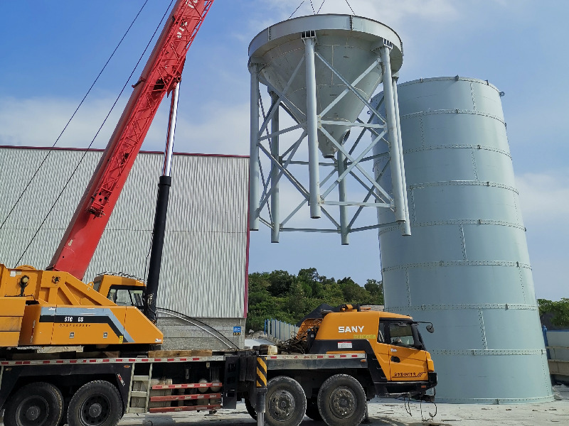 Nous avons terminé avec succès l'installation Silso de l'usine de mélange de ciment de Hanoi au Vietnam